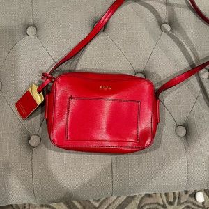 Red Ralph Lauren crossbody.